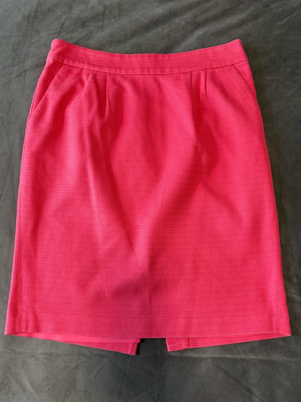 Bright Pink Banana Republic Textured Pencil Skirt Size 8